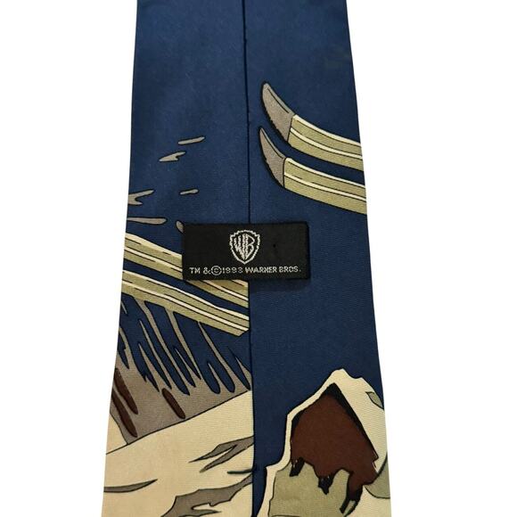 Vintage Bugs Bunny Necktie Skiing Winter St. Moritz 1993 Warner Bros. - Picture 4 of 7
